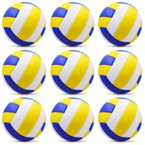 Pacote com 9 bolas de PU macias impermeáveis tamanho 5 da Ukontagood Volleyball Pacote com 9 bolas de PU macias impermeáveis tamanho 5 da Ukontagood Volleyball