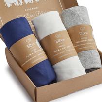 Pacote com elástico e lençóis de brincar TotCare Jersey, pacote com 3 unidades