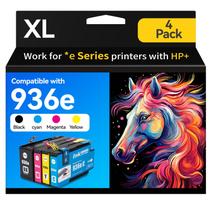 Pacote combinado de cartuchos de tinta Jetingo 936XL para HP OfficeJet Pro