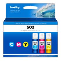 Pacote combinado de garrafas de tinta Trokliey 502 ET-2760/ET-2850/ET-4760 Pacote combinado de garrafas de tinta Trokliey 502 ET-2760/ET-2850/ET-4760