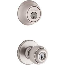Pacote combinado de maçaneta e fechadura Kwikset Polo 96900-320 Pacote combinado de maçaneta e fechadura Kwikset Polo 96900-320