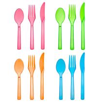 Pacote combinado de talheres Party Essentials, plástico rígido, 48 unidades