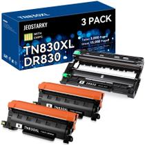 Pacote combinado de tambor de toner Jeostarky TN830XL para Brother