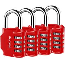 Pacote Combination Lock Puroma com 4 unidades para armário externo à prova d'água