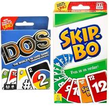 Pacote Combo de Jogos de Cartas Mattel Dos e Skip-Bo - 2 Unidades Pacote Combo de Jogos de Cartas Mattel Dos e Skip-Bo - 2 Unidades