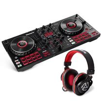 Pacote Controlador DJ Numark Mixtrack Platinum FX com Fones HF175