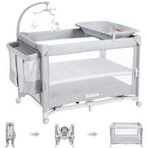Pacote conversível Bassinet Gaive e Play Crib Grey Pacote conversível Bassinet Gaive e Play Crib Grey
