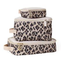 Pacote Cubes Itzy Ritzy: conjunto de 3 organizadores de viagem Leopard Pacote Cubes Itzy Ritzy: conjunto de 3 organizadores de viagem Leopard