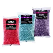Pacote de 1 kg com 3 Hard Wax Beads Waxness Spa Choice Turmalina, Aloe Vera, Maracujá Pacote de 1 kg com 3 Hard Wax Beads Waxness Spa Choice Turmalina, Aloe Vera, Maracujá