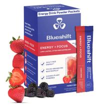 Pacote de 10 bebidas energéticas Blueshift Energy + Focus sem açúcar Pacote de 10 bebidas energéticas Blueshift Energy + Focus sem açúcar