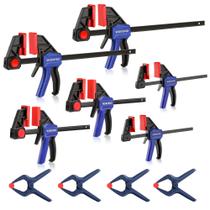 Pacote de 10 braçadeiras de barra WORKPRO para marcenaria de 6 cm e 30 cm