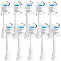 Pacote de 10 cabeças de escova de dentes de substituição para escova de dentes TAO Clean