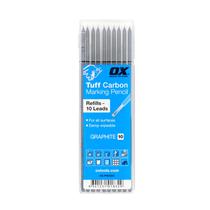 Pacote de 10 chumbo de reposição para lápis de carbono OX Tools Tuff Pacote de 10 chumbo de reposição para lápis de carbono OX Tools Tuff