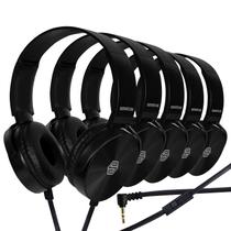 Pacote de 10 fones de ouvido Sonitum Classroom com microfone para crianças, pretos Pacote de 10 fones de ouvido Sonitum Classroom com microfone para crianças, pretos