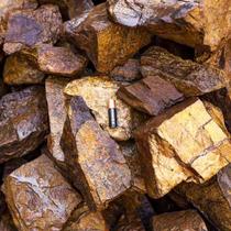 Pacote de 10 kg de Bronzita Natural Bruta para Lapidação - Pedras para Atacado