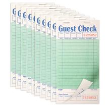 Pacote de 10 livros de cheques de convidados para servidores FMP Brands (500 folhas)