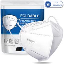 Pacote de 10 Máscaras Descartáveis KN95 PFF2 C Clipe Nasal