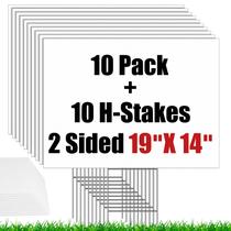 Pacote de 10 placas de jardim IKAYAS 48x35cm com estacas