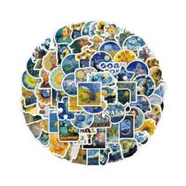 Pacote De 100 Adesivos Estéticos Kawaii De Van Gogh Para Decoração De Escritório, Escola E Diário