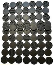 Pacote de 100 bases planas multiuso de 30 mm para miniaturas