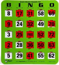 Pacote de 100 cartões de bingo Regal Bingo com janelas deslizantes para adultos Pacote de 100 cartões de bingo Regal Bingo com janelas deslizantes para adultos