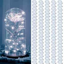 Pacote de 100 Fairy Lights ZGWJ, operado por bateria, 2 m 20 LED branco Pacote de 100 Fairy Lights ZGWJ, operado por bateria, 2 m 20 LED branco