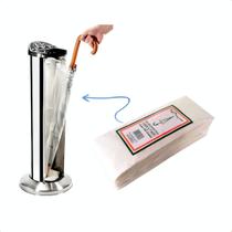 Pacote de 100 Sacos Embaladores para porta guarda chuva proteção contra pisos molhados