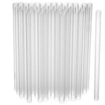 Pacote de 100 smoothie Jumbo transparente descartável Straws Elegant