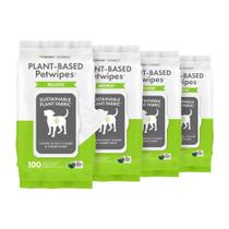Pacote de 100 toalhetes Petwipes Petkin à base de plantas, 4 para cães e gatos Pacote de 100 toalhetes Petwipes Petkin à base de plantas, 4 para cães e gatos