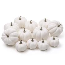 Pacote de 12 abóboras artificiais Ogrmar para decoração de Halloween Pacote de 12 abóboras artificiais Ogrmar para decoração de Halloween
