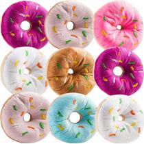 Pacote de 12 almofadas de pelúcia para donuts Bedwina para crianças de 3 anos ou mais Pacote de 12 almofadas de pelúcia para donuts Bedwina para crianças de 3 anos ou mais