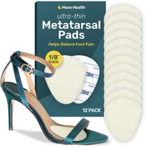 Pacote de 12 almofadas metatarsais Moon Health Ultra Thin para mulheres/homens Pacote de 12 almofadas metatarsais Moon Health Ultra Thin para mulheres/homens