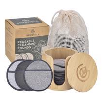 Pacote de 12 almofadas removedoras de maquiagem reutilizáveis Greenzla Premium