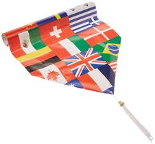 Pacote de 12 bandeiras internacionais Table Runner Beistle Pacote de 12 bandeiras internacionais Table Runner Beistle