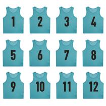 Pacote de 12 camisas de treino SHIJIXING para basquete, futebol e futebol