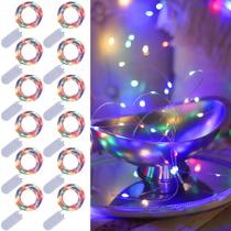 Pacote de 12 Fairy Lights WATERGLIDE, operado por bateria, 2 m à prova d'água Pacote de 12 Fairy Lights WATERGLIDE, operado por bateria, 2 m à prova d'água
