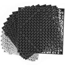 Pacote de 12 ladrilhos de borracha MYFAMIREA Modular Interlocking Pacote de 12 ladrilhos de borracha MYFAMIREA Modular Interlocking