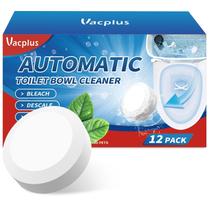 Pacote de 12 limpadores de vaso sanitário Vacplus com alvejante 50g por 30 dias