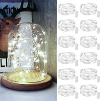 Pacote de 12 luzes de corda CAMANTU 2,1 m 20 LED à prova d'água Pacote de 12 luzes de corda CAMANTU 2,1 m 20 LED à prova d'água