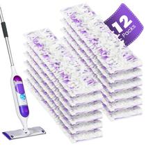 Pacote de 12 recargas Power Mop compatível com Swiffer Power Mop