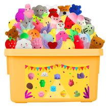 Pacote de 130 brinquedos Mochi Squishy KINGYAO Kawaii para crianças de 4 a 12 anos