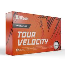Pacote de 15 bolas de golfe WILSON Tour Velocity Distance - brancas