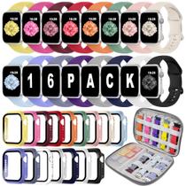 Pacote de 16 pulseiras compatível com Apple Watch de 40 mm a 46 mm Pacote de 16 pulseiras compatível com Apple Watch de 40 mm a 46 mm