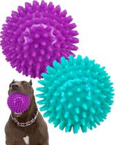 Pacote de 2 brinquedos Dog Ball Toy Pweituoet, 11,4 cm, resistente para cães