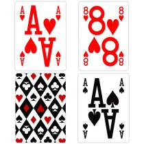 Pacote de 2 cartas de baralho ooelyy Elite Low Vision Large Print