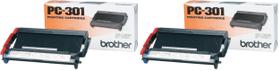 Pacote de 2 cartuchos de fax/impressora Brother PC-301 Pacote de 2 cartuchos de fax/impressora Brother PC-301