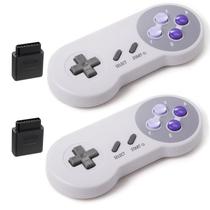 Pacote de 2 controladores sem fio para console original SNES