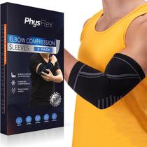 Pacote de 2 elbow Brace PhysFlex para tênis e dores no cotovelo de jogadores de golfe