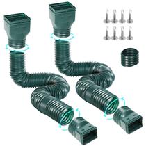 Pacote de 2 extensões Gutter Downspout Gutterlix Connectable