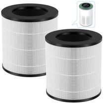 Pacote de 2 filtros de reposição para purificador de ar para AMEIFU GDAP1W e VEWIOR A2 Pacote de 2 filtros de reposição para purificador de ar para AMEIFU GDAP1W e VEWIOR A2